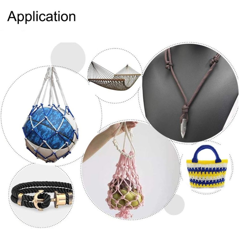 เชือกไนลอนถักเกลียวขนาด 1.5 มม - Cord Trim Twisted บทวิจารณ์และราคา