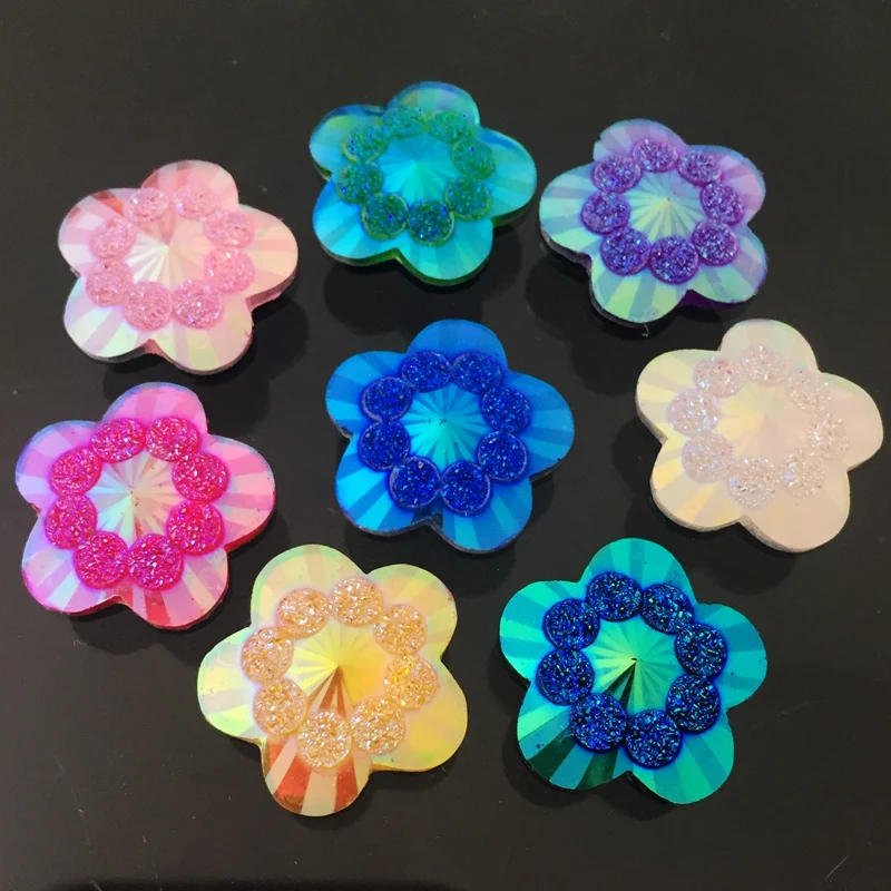 20pcs 20mm AB ผสมสีดอกไม้รูป r - Embellishment Glue Craft บทวิจารณ์และราคา