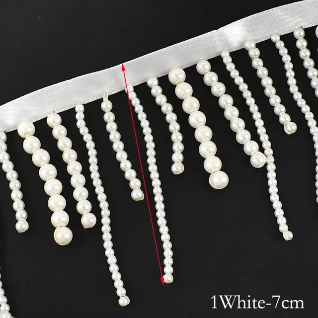 1/2 หลามุกลูกปัด Fringe เย็บลู - Beaded Trim Fringe บทวิจารณ์และราคา